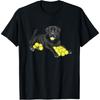 Black Labrador Retriever Tennis Ball Tennis Player Dog Lover Men Women T-Shirt