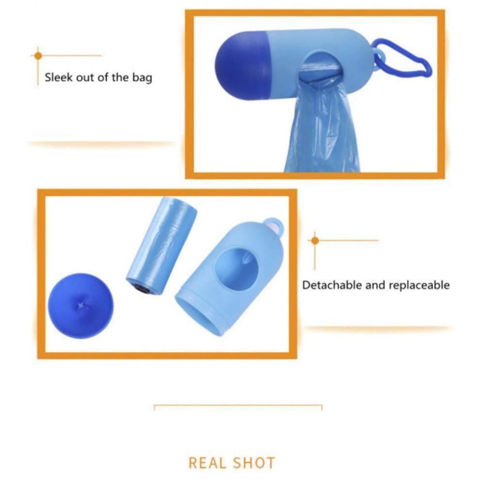 6/2/1Pcs Pet Waste Bag Dispenser For Dog Waste Bag Holder Plastic Garbage Bag Dispenser Carrier Case Dog Pet Waste Poop Bags