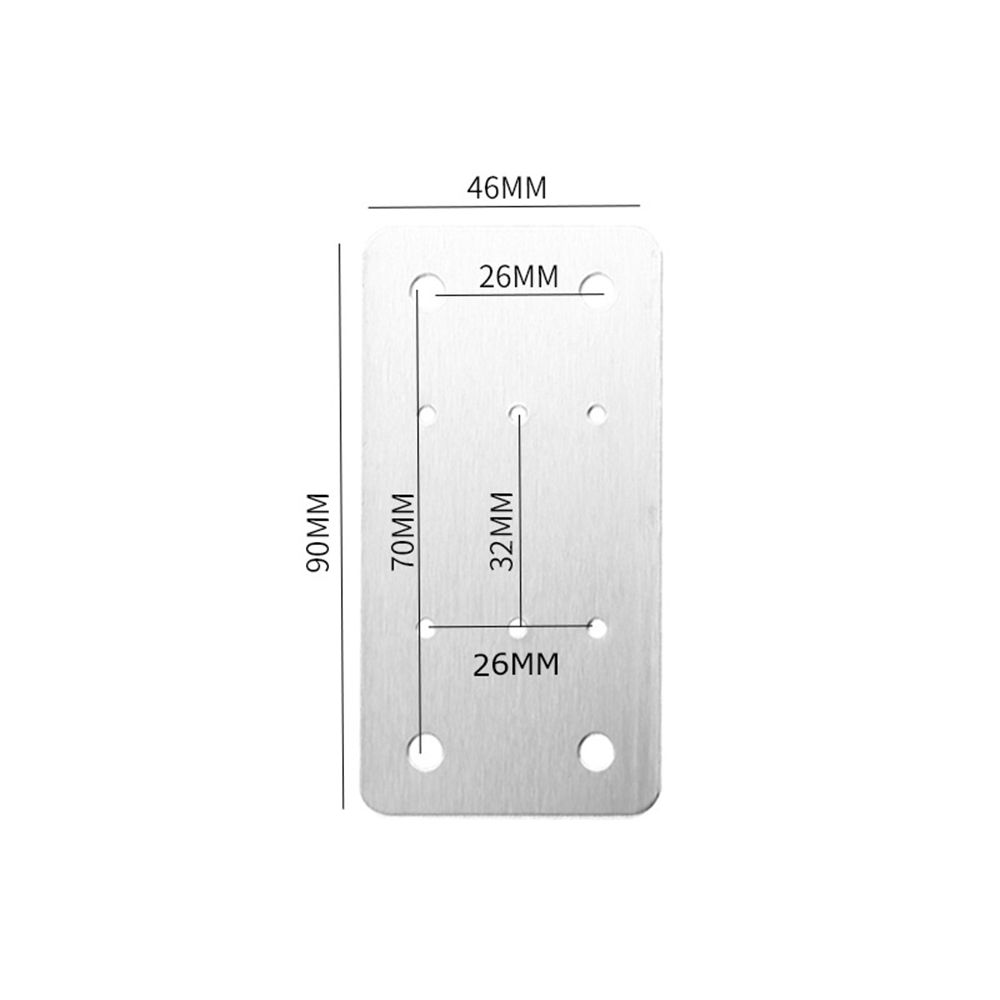 Restorer Furniture Hardware Door Maintenance Window Hinge Fixing Plate Mounting Plate Set Cabinet
