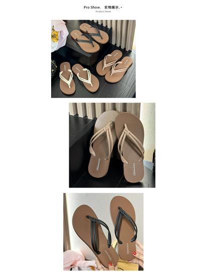 Женские нескользящие летние шлепанцы - Модные, износостойкие пляжные сандалии