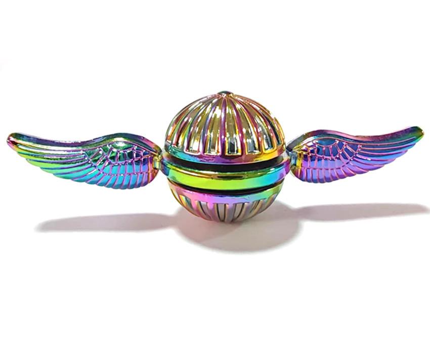 New Fidget Spinner Colorful Metal Alloy Mute Bearing Wing Aircraft Hand Spinner Fingertip Spinning Gyroscope Stress Relief Toys