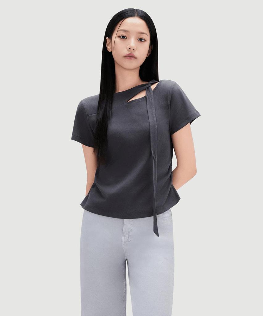 MIXXO Футболка с вырезами и завязками, короткий рукав Re Hwg44Ss_Miwhwg70Ra