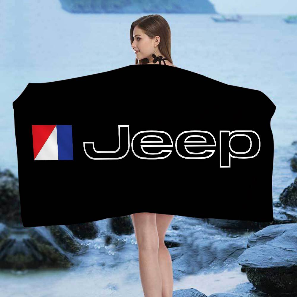 J-Jeep Аниме Пляжное Полотенце Мягкое Впитывающее Мочалка Детские Подарки для Детей Путешествия Кемпинг Спортзал