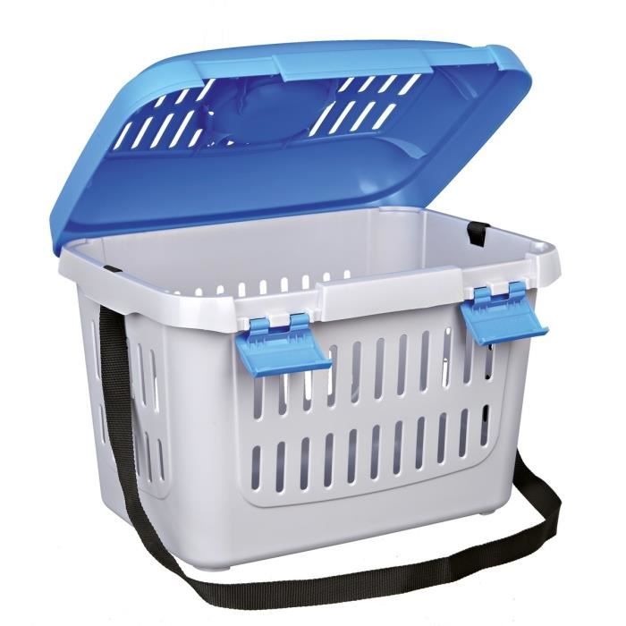 TRIXIE Box de transport - Midi-Capri 44 × 33 × 32 cm- Ouverture frontale - Fentes de ventilation - Poignée - Poids max 11 Kg