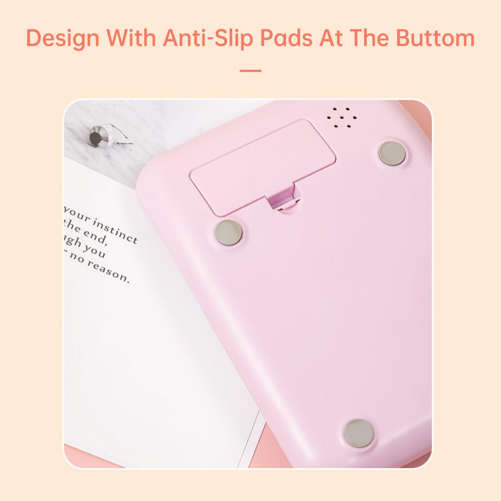 Милый механический калькулятор Candy с 12-значным большим ЖК-дисплеем и большими круглыми кнопками, цветной калькулятор, подходящий для офиса и школы