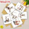 12/24pcs Funny Christmas Cards with Envelopes -Holiday Greeting Card Set - Blank Inside for Personal Messages - Festive Santa