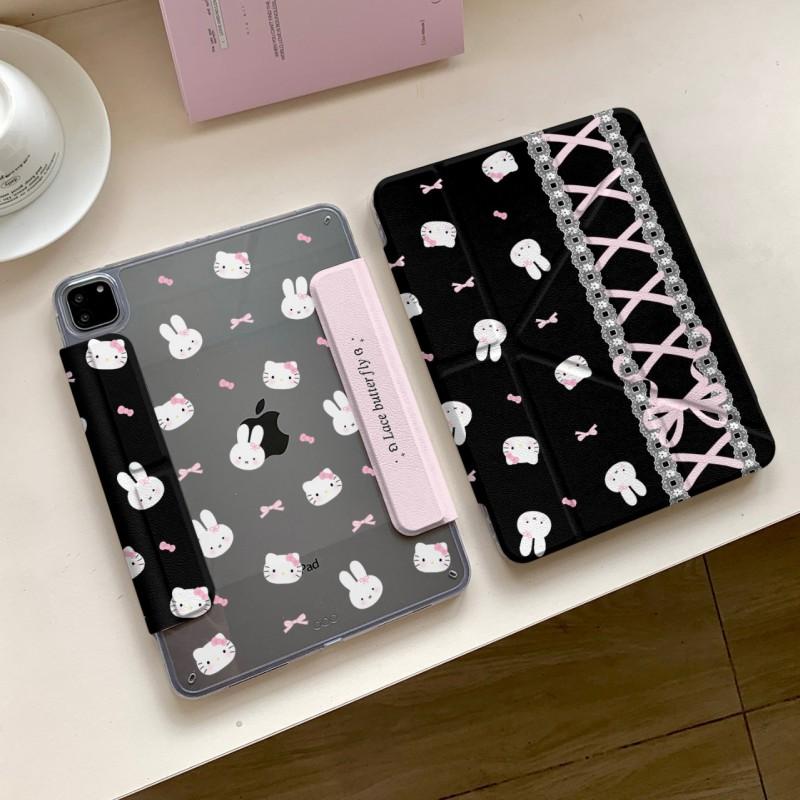 Kawaii Miffy Cartoon IPad Case With Stand Auto Sleep Pro 11 13 Air 10.9 Mini 6 7 8.3 10.2 9.7 Inch