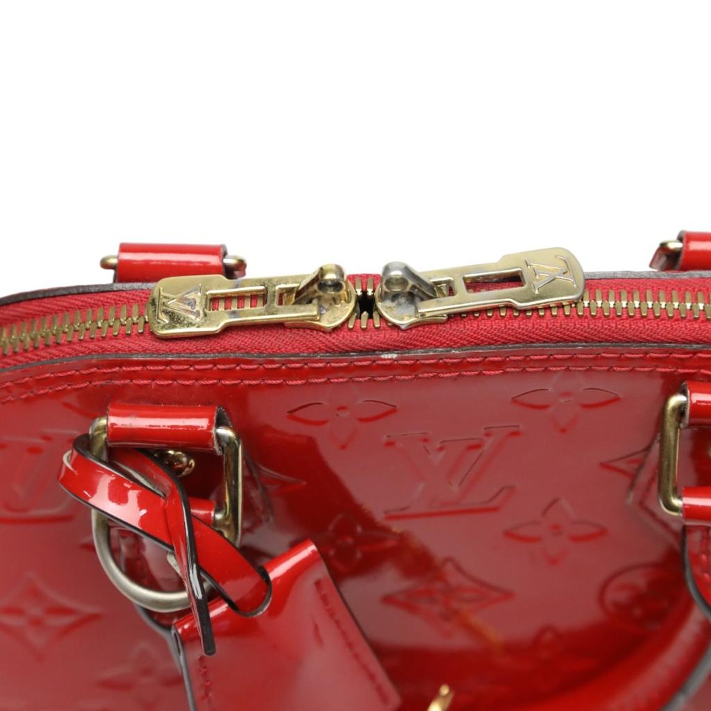 LOUIS VUITTON Monogram Alma BB Handbag Monogram Vernis Slys Women M90174 Used