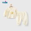 Детский хлопковый комплект пижамы с длинным рукавом Youqi Baby