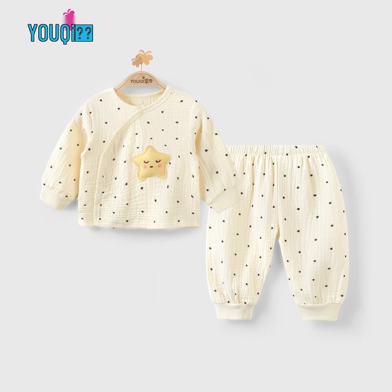 Детский хлопковый комплект пижамы с длинным рукавом Youqi Baby