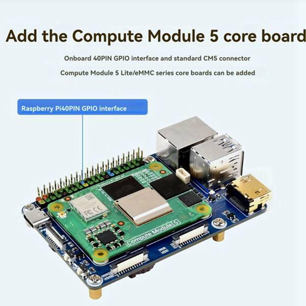 Raspberry Pi Compute Module 5 PCB Set, Color: As Shown