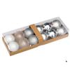 12pcs Plastic Electroplated Christmas Hanging Balls 6CM Merry Christmas Tree Decor  Party Favors