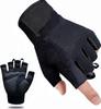 Breathable Polyester Half Finger Gym Gloves Anti-Slip Padded Sports Weight Lifting Gloves for Men Women Fitness Workout