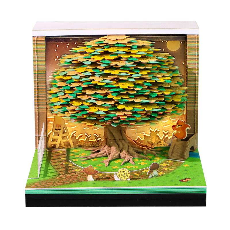 2027 Calendar with Built-in LED Light and 3D Tear-away for Enhanced Office Decor