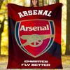 1pc A-Arsenal6 Theme Blanket - Digital Print, Polyester, Cozy for All Seasons, Perfect for Outdoor, and Travel