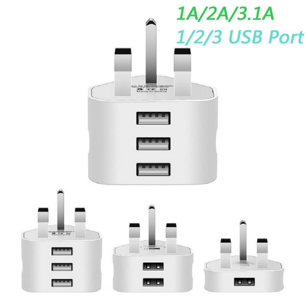 Британская вилка 3-контактная вилка-адаптер Зарядка USB-зарядное устройство Для iPhone Планшета Адаптеры питания Офис