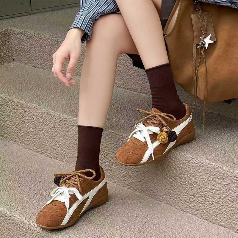 Meilaide Vintage Flip-Up Sporty Casual Shoes with Inner Height Boost for Women - Ins Style
