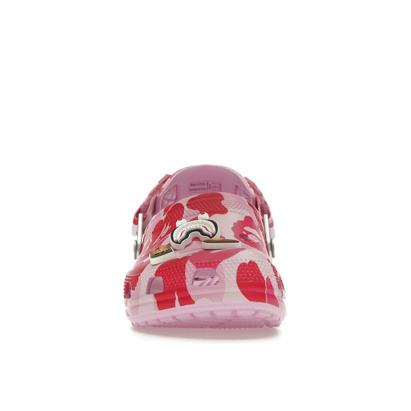 BAPE X Crocs Classic Clog ABC Camo - Pink Unisex Sneakers 209627-6I2