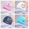 Cute Cartoon Soft Kid's Swimming Cap Boys Girls Waterproof Long Hair Ear Protection Swimming Cap Swim Cap for Children