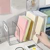 Stylish Clear Acrylic Desk Organizer for Office Supplies - Durable PP Material Transparent Desktop File Holder and Bookshelf