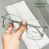 Style Square Oversized Eyewear Transparent Glasses Myopia Glasses for Women Nearsighted Glasses