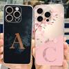 Для iPhone 16 Pro Max iPhone16 Pro Модный чехол с инициалом Для iPhone 16Pro 16ProMax Прозрачный ТПУ Мягкий силиконовый чехол для телефона