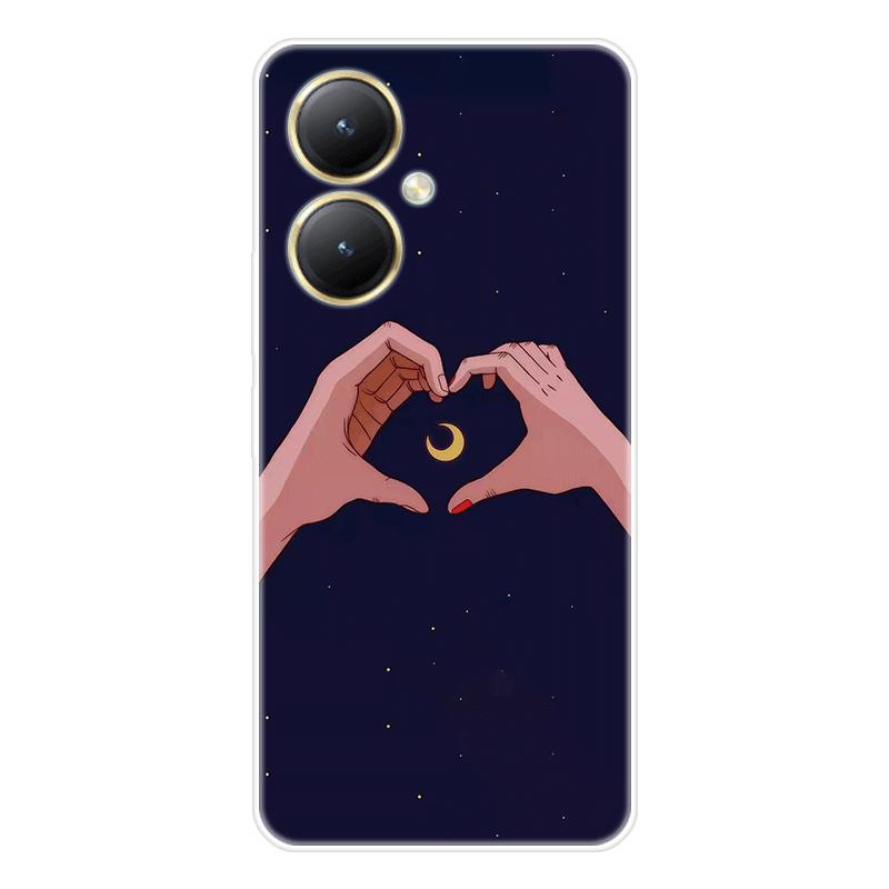 Для Vivo Y27 4G Y 27 5G чехол Мягкая силиконовая задняя крышка Чехол для телефона с рисунком из мультфильма Разнообразие