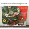 Electric Christmas Train Set with Sound, Lights & Hanging Option for Tree - Perfect Christmas Gift Toy.