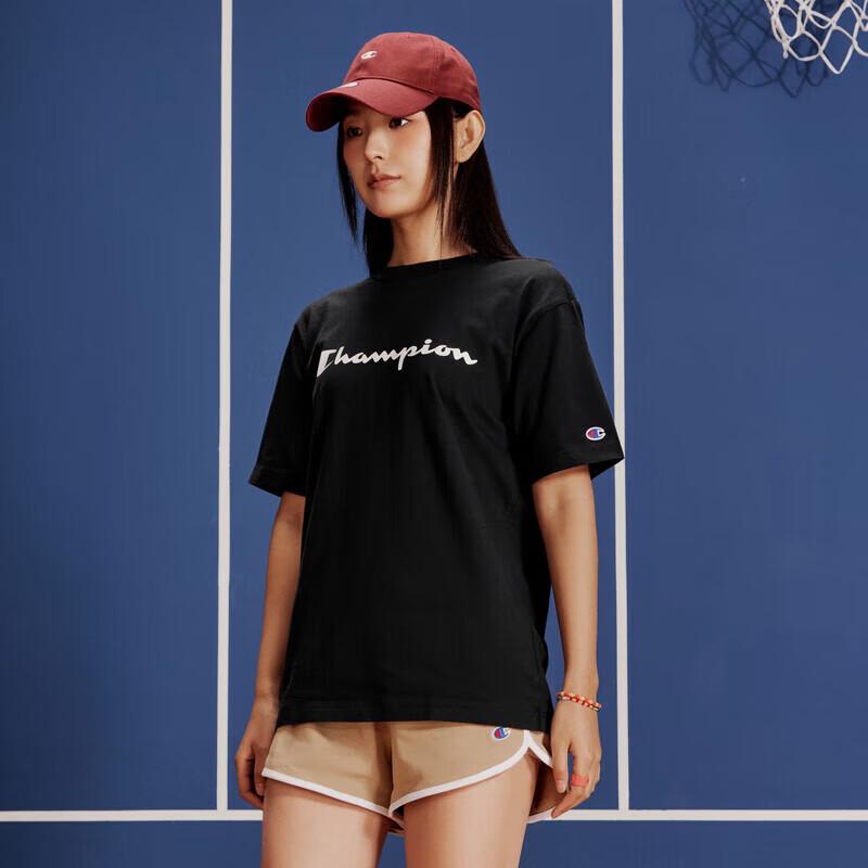 Champion Унисекс хлопковая футболка с коротким рукавом