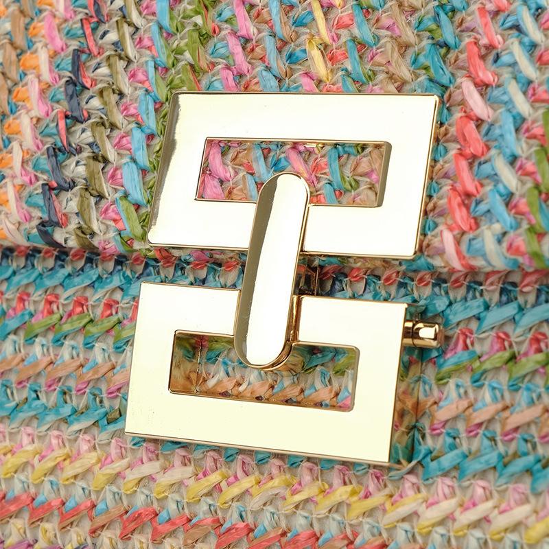 Женская ручная сумка Повседневная плетеная сумка Летняя плетеная женская сумка из травы