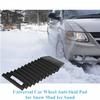 Universal Portable Non-Slip & Sturdy Car Wheel Anti-Skid Pad Non-Slip Emergency Tire Traction Mat Plate for Snow Mud Ice Sand