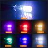 Автомобильная светодиодная лампа T10 RGB для габаритных огней с пультом дистанционного управления, 2 шт. Многорежимная стробоскопная лампа для замены, COB Wedge для салона, карты, купола, двери, номерного знака
