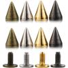 10sets 7*10mm Bullet Cone Colored Studs And Spikes For Clothes DIY Handcraft Garment Rivets For Leather Bag Shoes