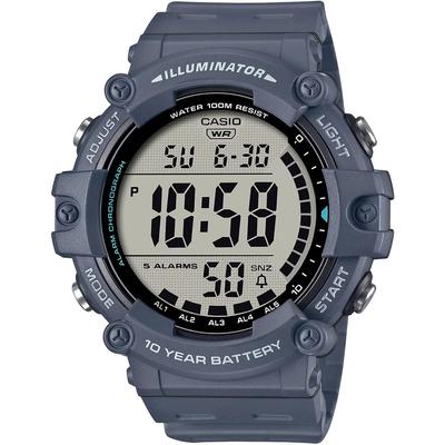 Стандартные цифровые мужские часы AE-1500WH-2AV, сине-серые, доступные Casio, международная модель [параллельный импорт]