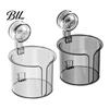 No Drill Tissue Box Wall-Mounted Roll Paper Holder with Vacuum Suction Sealed Container Cup Easy Installation Organizer for Bathroom Storage