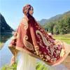 Весенняя новая шаль женская Тибет Юньнань дорожное фото солнцезащитный шарф теплый имитация кашемира толстый шарф