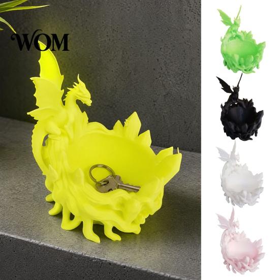 Entryway Catchall Tray Dragon Storage Bowl, 3D Printed Decorative Key Jewelry Holder for Colorful Home Decor Bowl Desktop Dressing Table, Unique