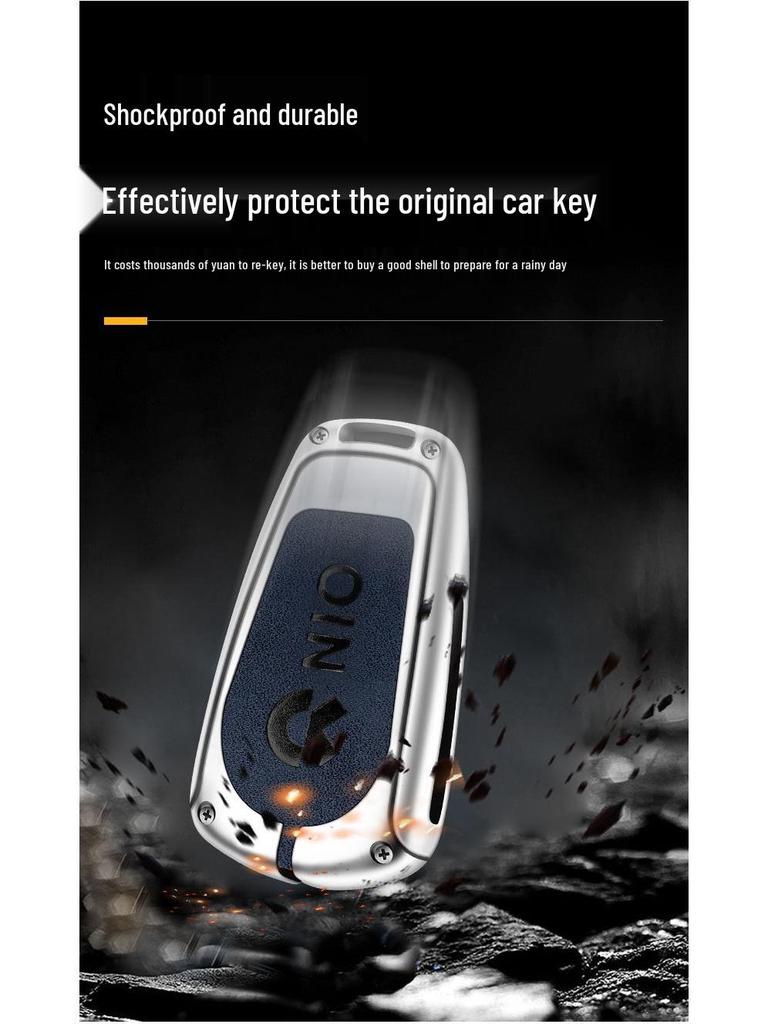 NIO EC6/ES6/ES8 Car Key Metal Shell & Buckle