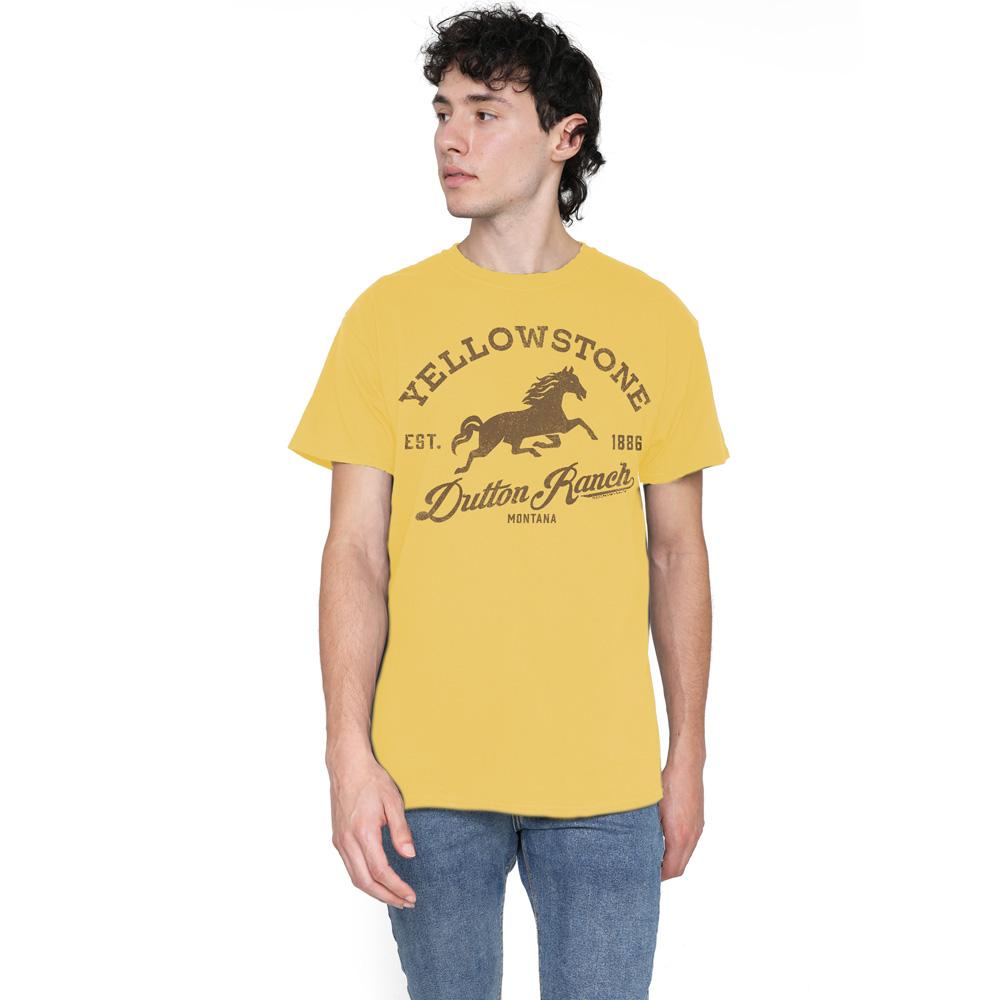 Yellowstone Mens Dutton Ranch Horse T-Shirt