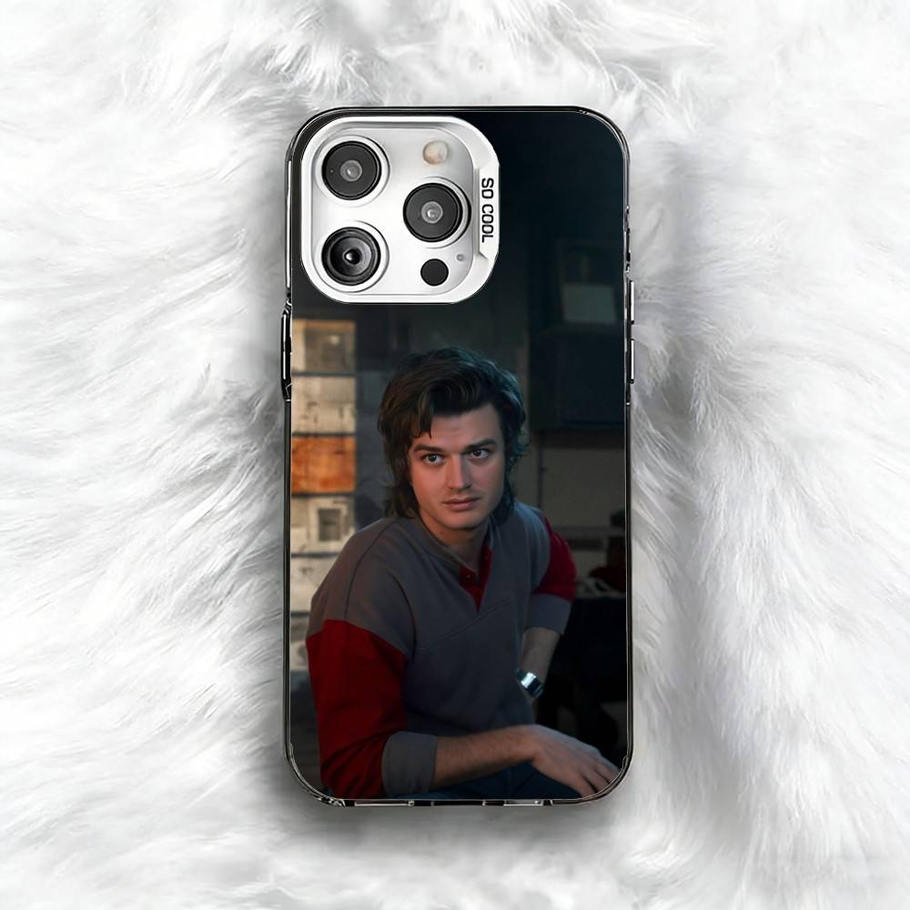 S-Steve H-Harrington Phone Case For iPhone 16 17 15 14 12 13 Pro Max Black Color Shockproof Cover