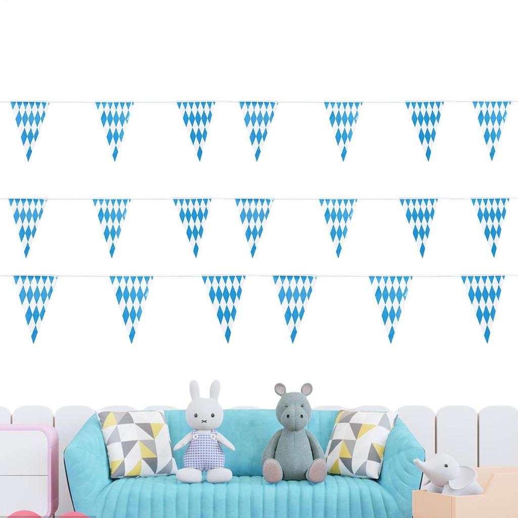 Pennant Banner Flags String Flags Decor 20 Pieces Themed Decoration Holiday Party Banner for Oktoberfest Bunting Home Classroom