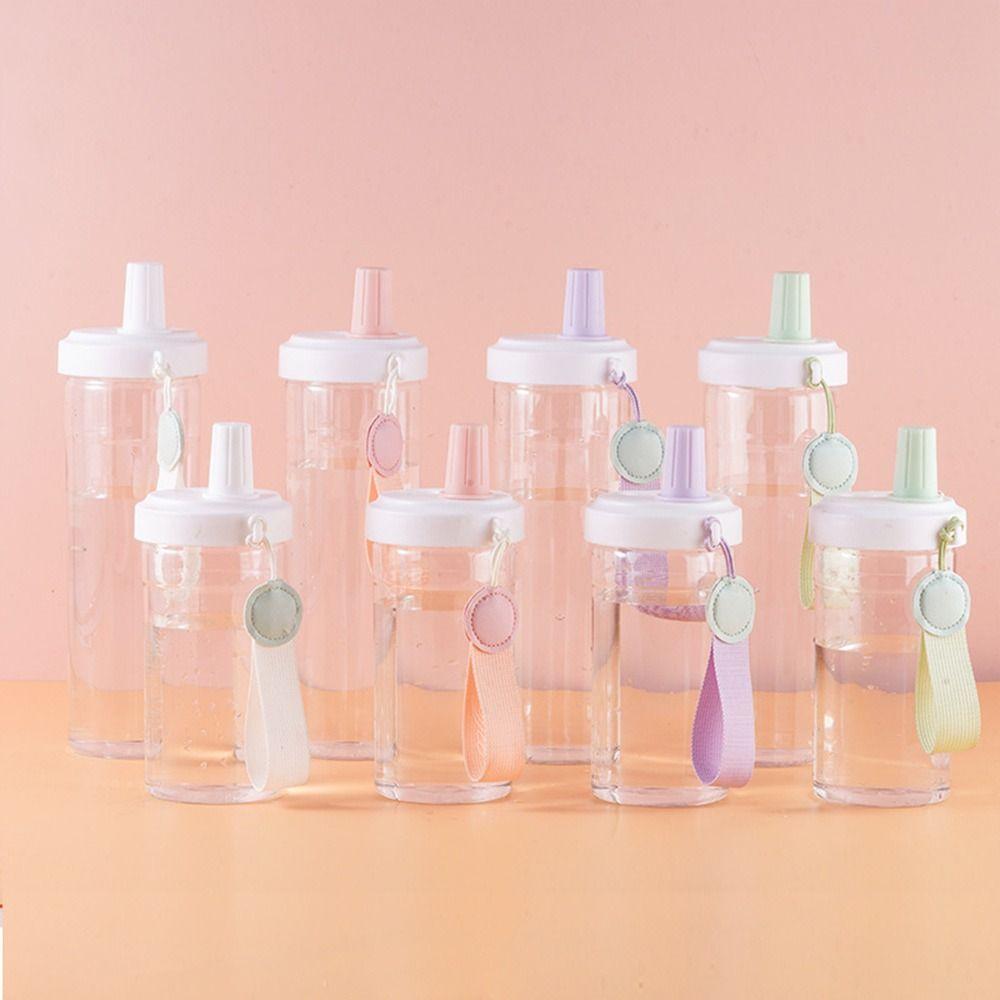 Plastic Tumbler Milk Tea Cup Leakproof Drinkware Bottle New Straw Water Bottle Home Office