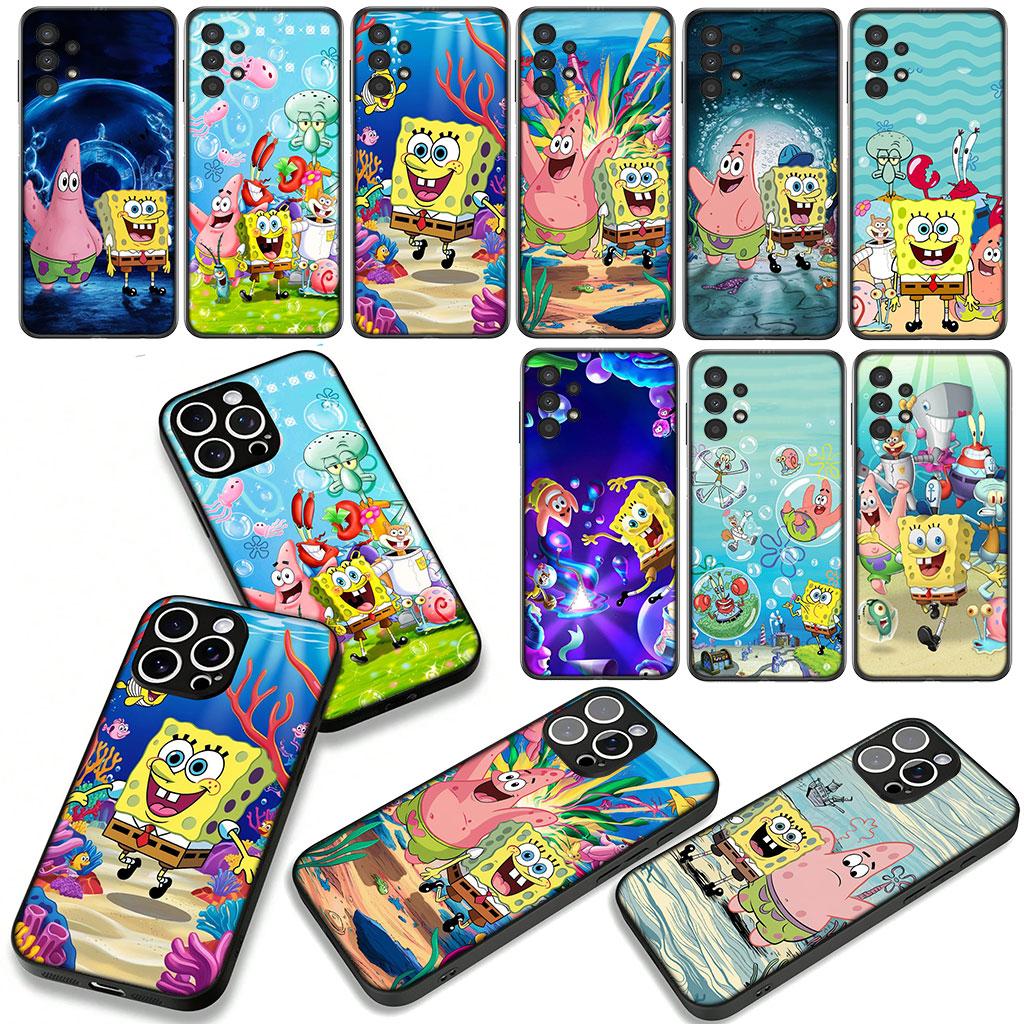 S-SpongeBobs S-SquarePants Case for Motorola Moto G54 G05 G24 G45 G55 G75 G85 G15 G57 G86 Power Edge 50 30 Ultra Fusion neo Pro