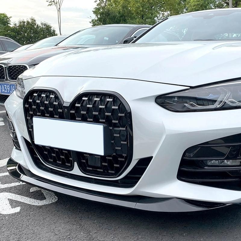 Car Front Bumper Spoiler Lip For BMW 4 Series Coupe M-Performance G22 G23 G26 2020-2024 Car Diffuser Body Kit Spoiler