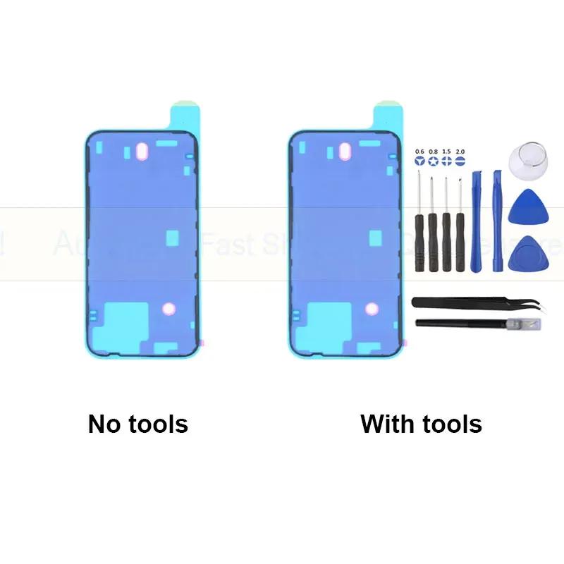 1 Комплект OEM Замена заднего стекла для iPhone 14 Задняя крышка Стекло с водонепроницаемым уплотнителем, магнитом, объективом камеры и инструментами для 14 6.1