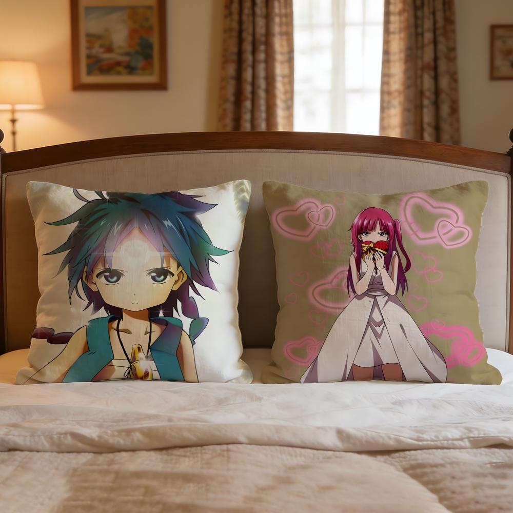 Magi The Labyrinth Of Magic Cushion Cover 1Pcs Decorative Covers Soft Cushion Case For Sofa Couch Decor 40X40 45X45 Pillowcases