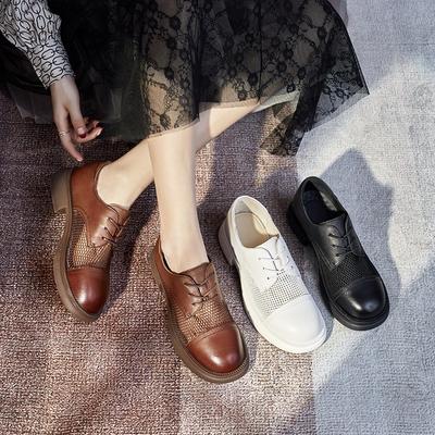Маленькие кожаные туфли кожаные туфли повседневная обувь женская обувь