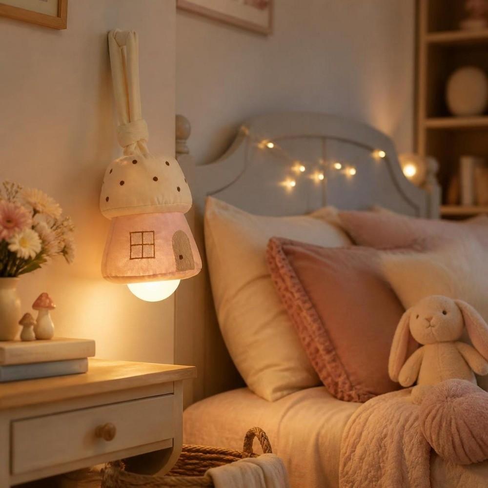 Cute Bedside Light 3 Color Light Ambient Lamp High Beauty Mushroom Night Light Kids