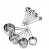 Engraved Mark Measuring Spoons Stainless Steel Baking Measure Scoop Measuring Cups  Kitchen Prep