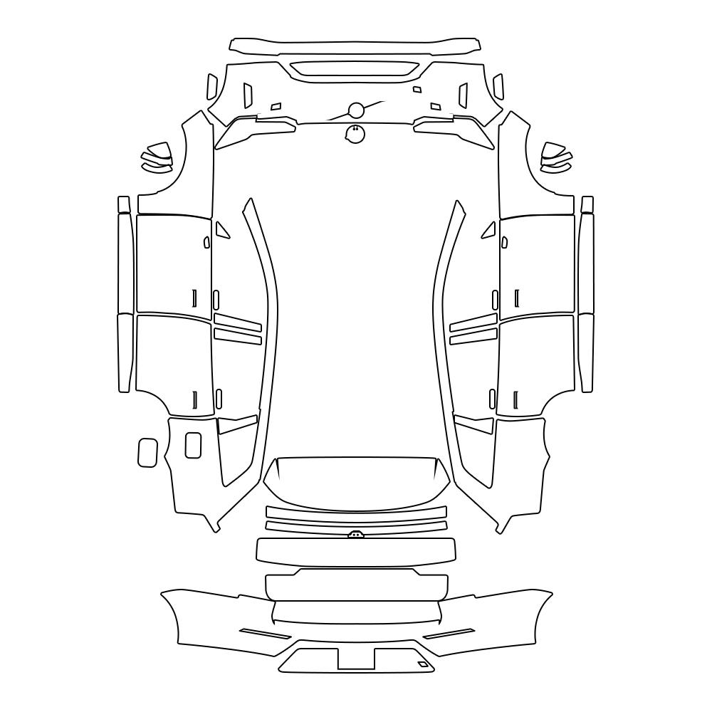 TPU Protective Film for Volvo EX90 2025 Interior Panel Anti-Scratch Repair Sticker